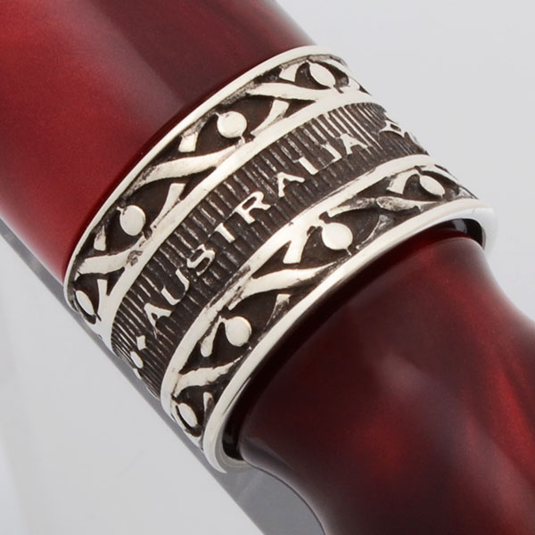 Curtis Australia Fountain Pen Classic Elegance, "Scarlet Silk" Red